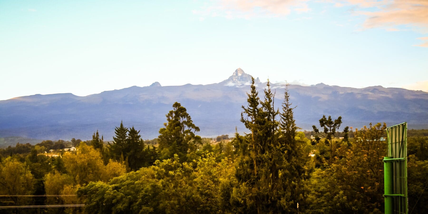 Mount Kenya rising above the landscape near Nanyuki